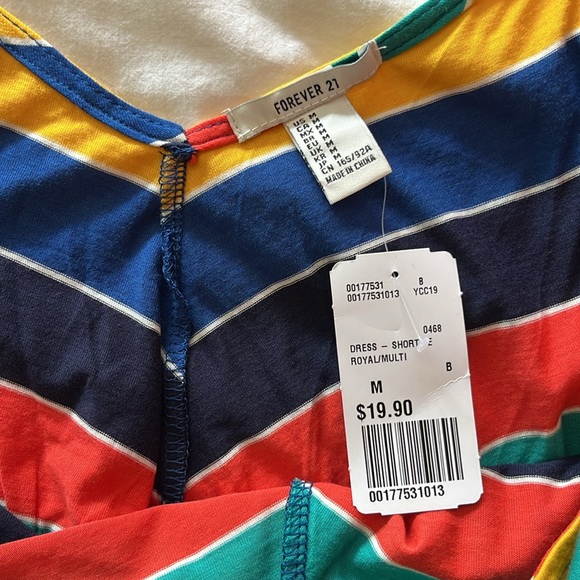 NWT FOREVER 21 multicolor dress - Picture 3 of 6